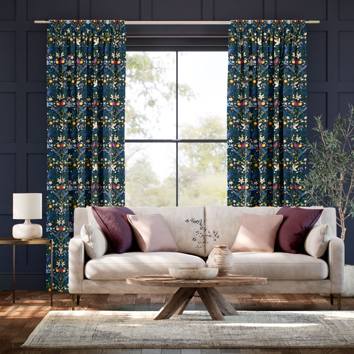 Forbidden Fruit Nightfall Curtains