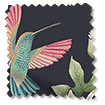 Hummingbird Charcoal Curtains sample image