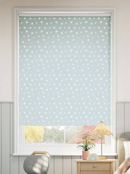 Twist2Go Mickey Spots Blackout Sky Blue Roller Blind thumbnail image