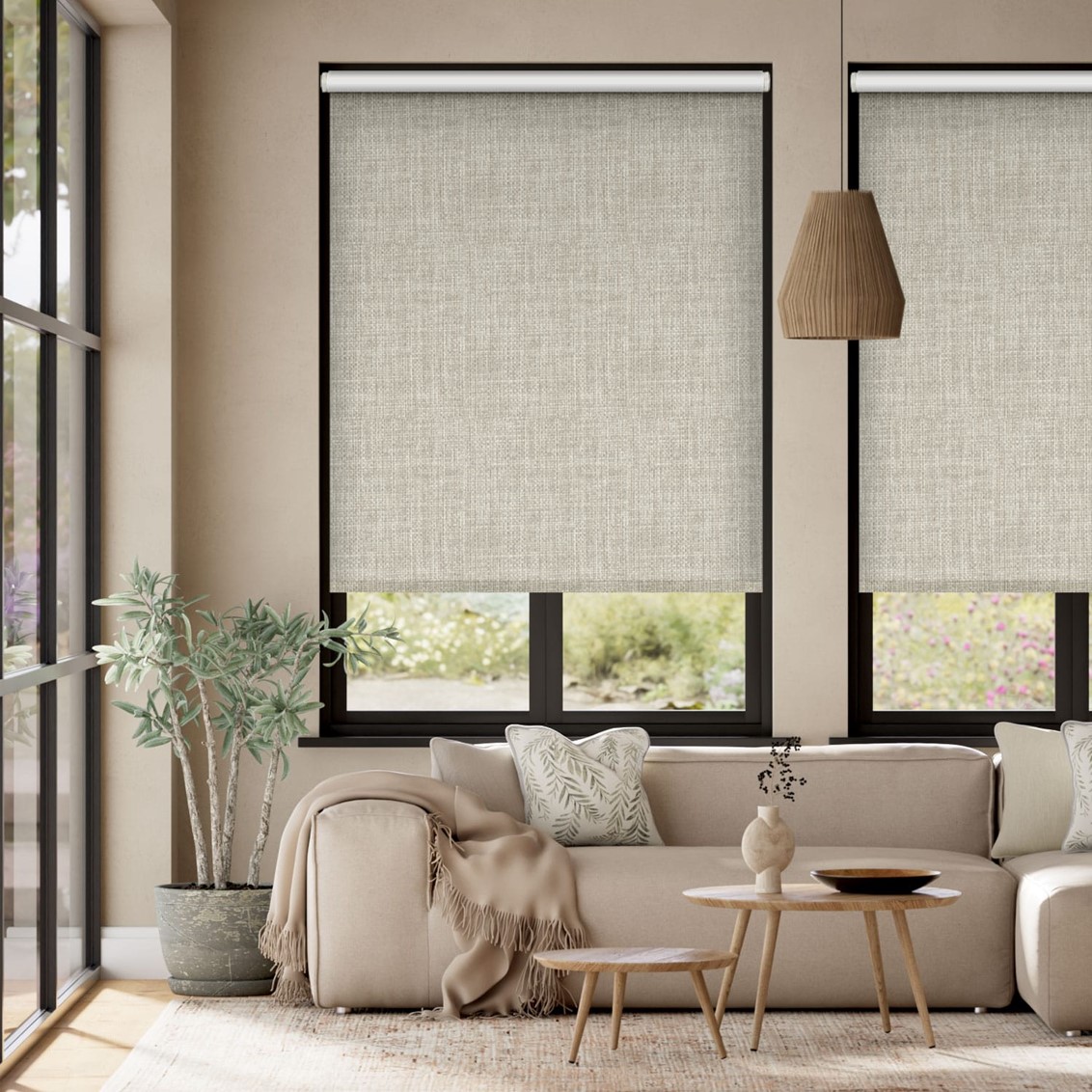 Twist2Go Moda Blackout Stone Grey Roller Blind