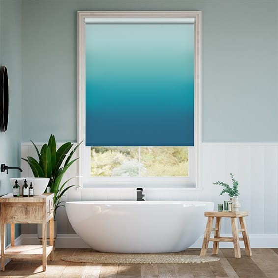 Twist2Go Ombre Teal Roller Blind