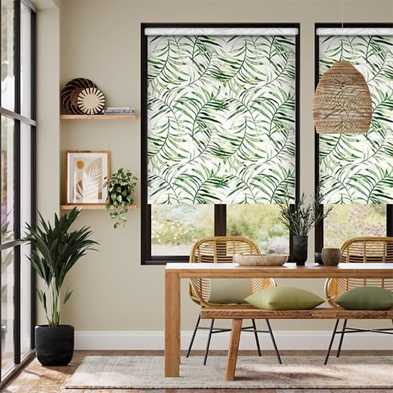Twist2Go Choices Kentia Linen Leaf Roller Blind