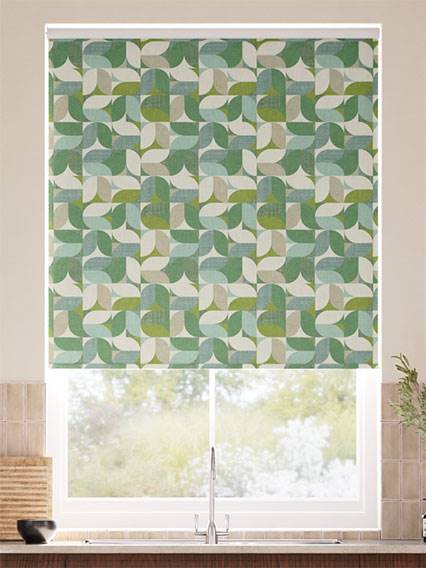 Twist2Go Reno Teal Green Roller Blind thumbnail image