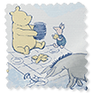 Winnie The Pooh Toile Blue Curtains sample image